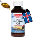 De La Cruz Cod Huile de foie liquide - Huile de poisson islandaise pure sauvage 4 FL OZ (118 ml)