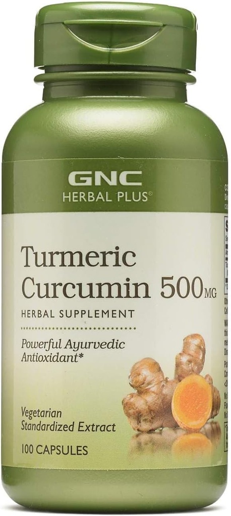 GNC Herbal Plus - Curcumine curcuma 500mg 100 gélules