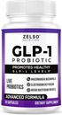 GLP-1 Probiotic with Akkermansia Muciniphila - Curbs App & Promotes Feeling of Fullness - Gut Health Support with GLP 1 Live Probiotics, 500M CFU Multi-Strain Probiotic + Prebiotic GLP1 Naturally Plus