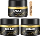 Résine chilajit biologique chilajit pure himalayenne, résine chilajit de qualité or avec 85+ minéraux traces et acide fulvic, supplément chilajit pur pour une meilleure santé, 50 Gram (3 Pcs)