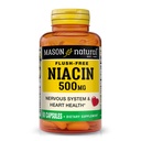 MASON NATURAL Niacin 500 mg Flush-Free, Supports Heart Health, Nervous System & Energy Production, 60 Capsules