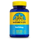 NATURE'S LIFE SoftMag 500 mg - Complexe Magnésium - Bone Health, Muscle and Heart Health Support - Facile à avaler Softgels - Garantie de 60 jours, 60 portions, 60ct