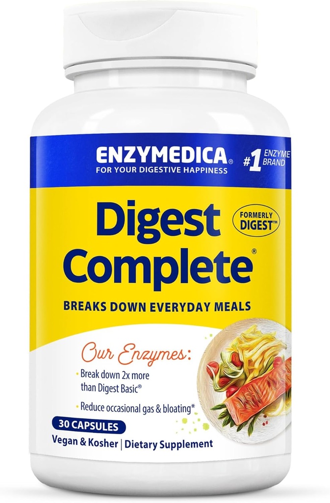 Enzymedica - Digest, formule enzymatique digestive complète, 30 gélules