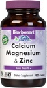 BlueBonnet Caplets de zinc de magnésium de calcium, 90 Nombre