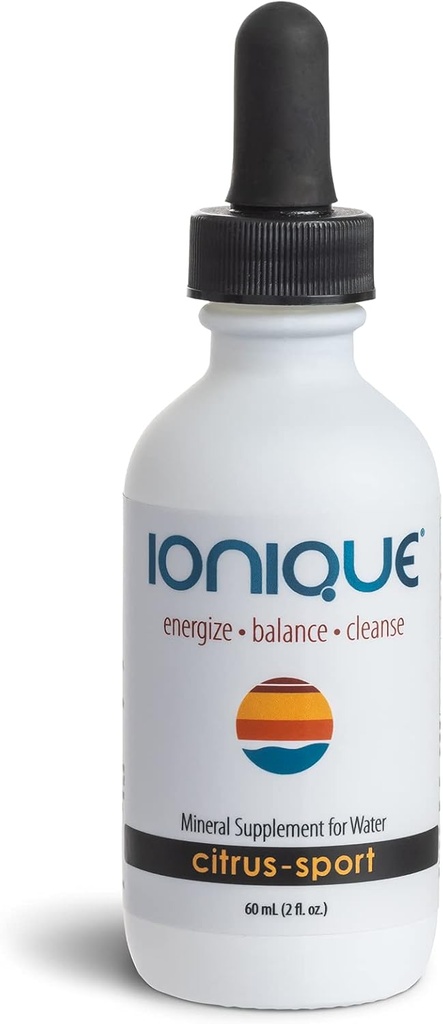 Nouveau supplément minéral ionique pour l'eau - Magnésium, système d'hydratation de traces minérales et électrolytes, support de la migraine, constipation, brouillard cérébral, crampes musculaires, sommeil, 1 bouteille de 2 onces de gouttes liquides