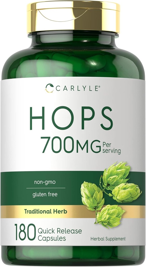 Supplément Carlyle Hops 700mg.180 Capsules.