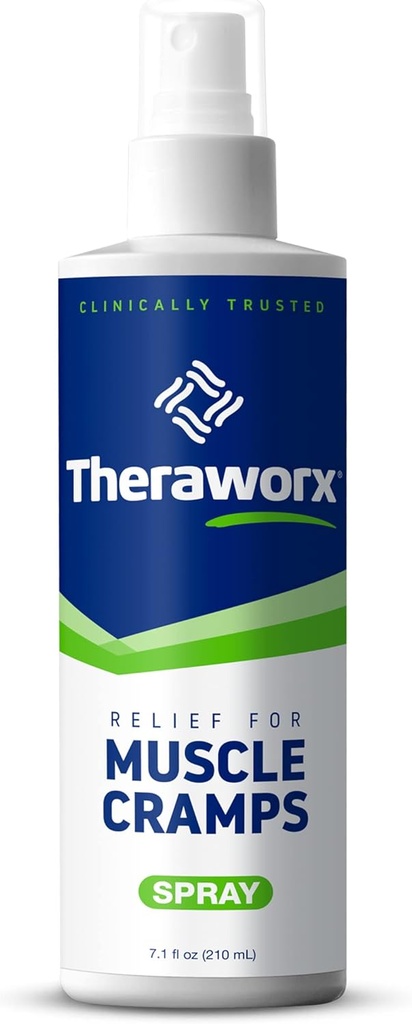 Theraworx Relief for Muscle Cramps Spray Fast-Acting Muscle Spasm, Leg Soreness with Magnesium Sulfate - 7.1 oz - 1 Count