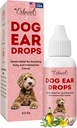 Nettoyeur d'oreille de chien – Toutes les gouttes d'oreille naturelles pour les chiens Infection d'oreille – élimine l'odeur de levure, la cire de Loosens, prévient les infections, soulage les démangeaisons – un soulagement sûr, doux et efficace de l'oreille démangeaison, fabriqué aux États-Unis