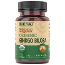 DEVA Vegan Ginkgo Biloba Dietary Supplement, USDA Organic, Vegan Society Certifié, Comprimés minuscules faciles à avaler, 300 mg., bouteille 90-Count