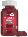 Maxi Health Yum, Gummies probiotiques avec 5 milliards d'UFC de probiotiques de santé digestive, Berry naturel certifié Kosher Flavor Gut Santé Gummy chowable Suppléments pour les hommes et les femmes, 60 Gummies