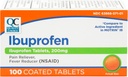 Choix de qualité Ibuprofène Comprimés, 200 mg, analgésique et réducteur de fièvre pour l'arthrite, les dents, les douleurs dorsales, les maux de tête, les douleurs corporelles et plus de 100 Comprimés enrobés
