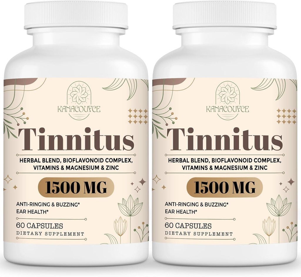 1500MG Acouphènes pour oreilles annelées, Acouphènes Supplémen, 120 Capsules
