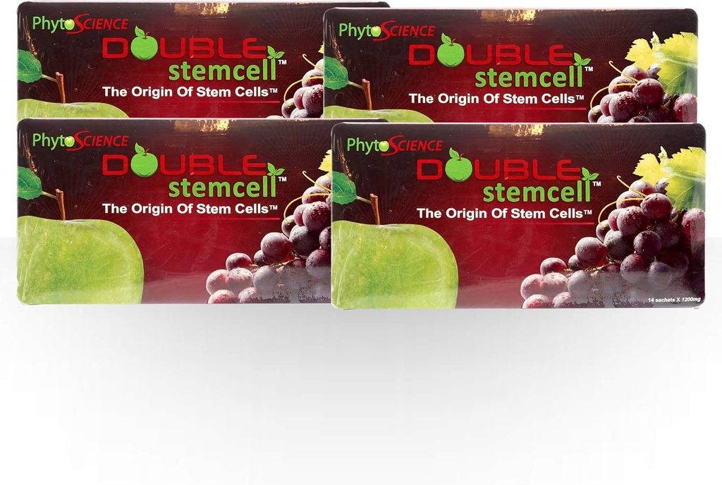 4 Pack PhytoScience Double Stem Cell Pomme Grape StemCell Anti Vieillissement Formule Qualité Suisse