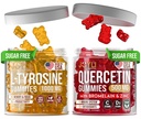 Gommies de L-Tyrosine + Gommies de Quercetin - Supplément de L Tyrosine, Quercetin avec vitamine C - Gommies de Focus et Gommies de Support Immune - 60 L-Tyrosine pour Gommies pour Enfants, 60 Quercetin avec Gommies de Zinc