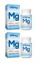SlowMag Mg Muscle + Coeur, soutient la relaxation musculaire et la santé cardiaque. Chlorure de magnésium + calcium, comprimés à libération lente, facile à absorber et doux sur l'estomac. 60 Compte (paquet de 2)