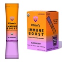 Mélange de boisson biologique d'Ethan, Saveur de mûre aînée, Immunity Support et packs de poudre d'hydratation, fait avec des fruits réels, vitamine C, vitamine D, zinc, pas de sucre ajouté (6 pack)