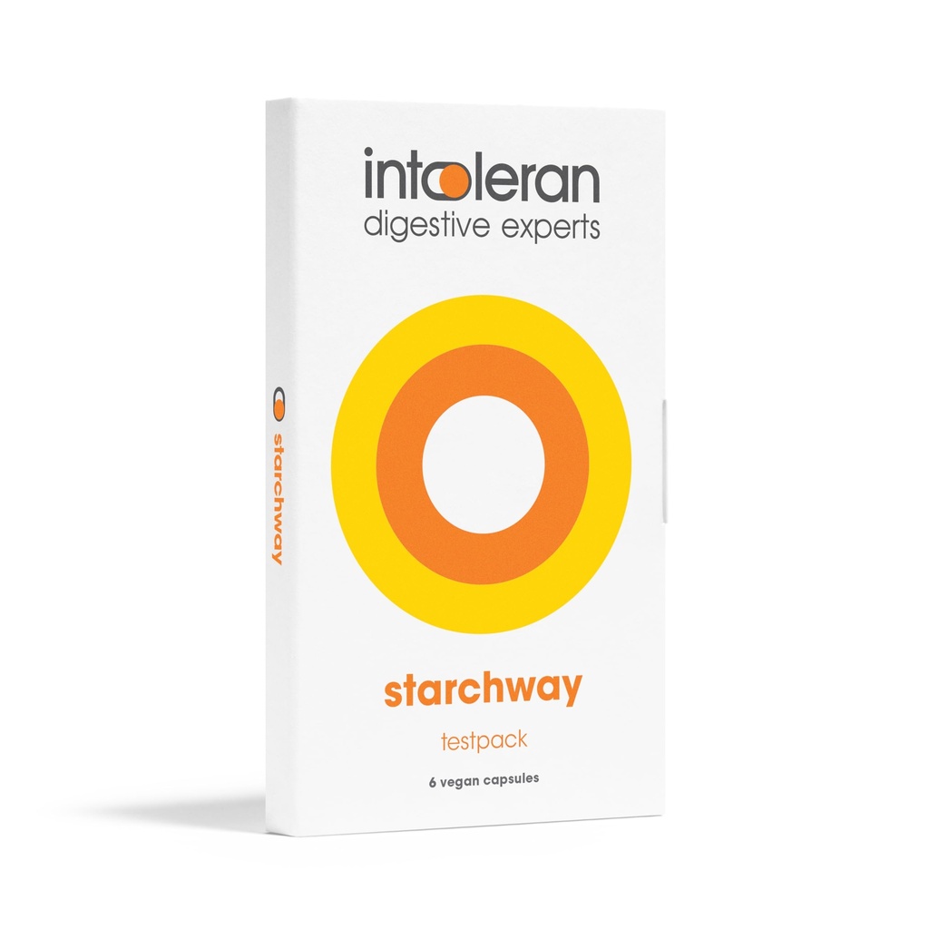 Intoléran Starchway Enzymes digestifs - testpack 6 capsules Supplément pour l'intolérance à l'amidon et au sucrose