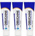 (3 Pack) Globe Dibucaine 1% de traitement hémorroïde Onguent - 1 Oz rapide soulagement de la numération, traitement hémorroïde de la démangeaison et de la brûlure