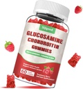 Glucosamine améliorée Gummies Chondritine avec MSM pour adultes - Extra-Strength Joint Health & Flexibility, Antioxydant & Immuni Support Supplément, 60 Compte