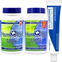 HemRid Système complet de soins hémorroïdes – Potent 5% Crème de lidocaïne pour le confort topique rapide, Max Ultra Capsules pour la santé vasculaire continue et le soutien circulatoire