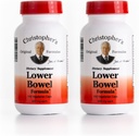 Formules originales de Christopher Lower Bowel Cleanse Formule Capsules - Herbal Laxative Colon Cleanse et Gut Cleanse 100 ct. - Pack de 2