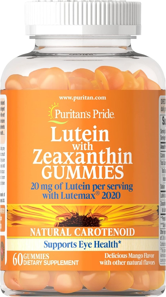 Puritan's Pride Lutein avec Zeaxanthin Gummies, 60 comte