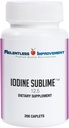 Iodine Sublime® 12,5mg 200 Caplets à haute teneur en biodisponible avec iode de potassium pour la thyroïde et le métabolisme