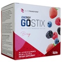 4Life Energy Go Stix, Mélange d'énergie saine, caféine de Guarana, Maca, Yerba Mate et extrait de thé vert, goût de baie - 30 paquets