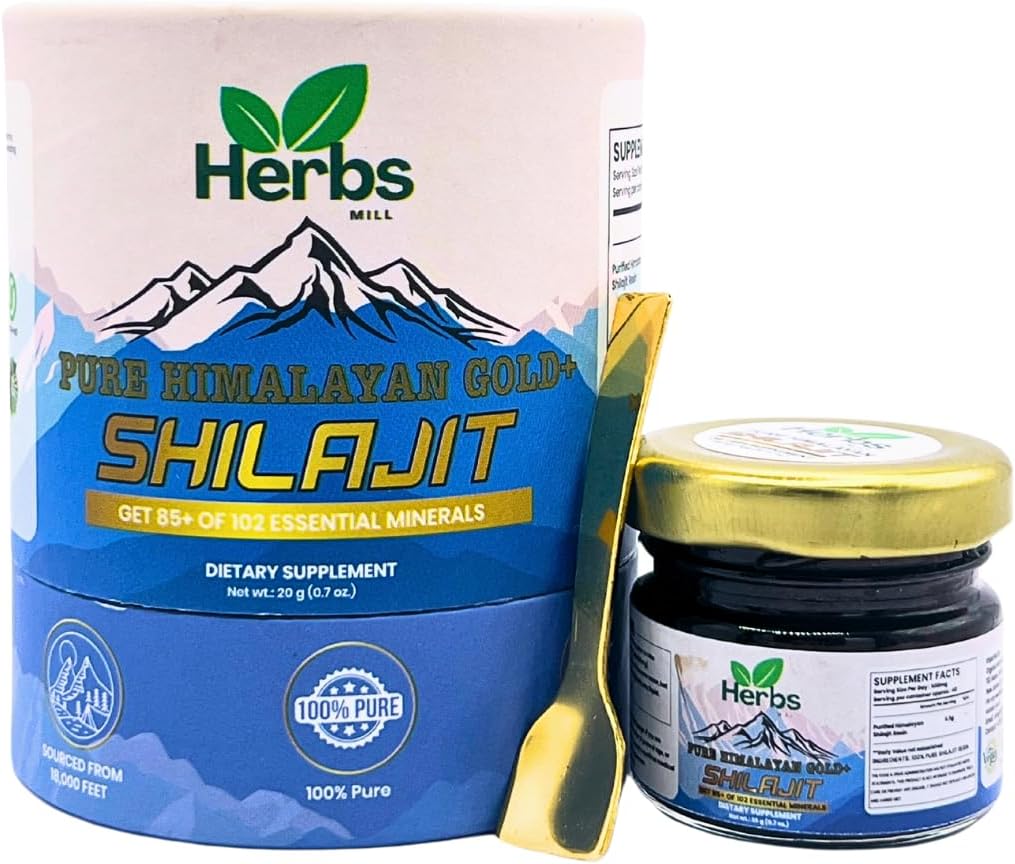 Qualité premium Himalaya Natural Organic Shilajit Resin.Emballé avec 85+ minéraux essentiels pour un renforcement de l'énergie naturelle.