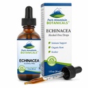 Botaniques de montagne pures gouttes d'échinacée liquide – extrait sans alcool de teinture de casher - 500mg d'échinacée biologique -1oz bouteille