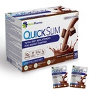 Remplacement rapide de repas mince Shake pour perte de poids, 30 portions, 20g de protéines, 27 vitamines et minéraux, fibre alimentaire, faible teneur en glucides, sans gluten (chocolat double, 30 sachets)