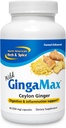NORTH AMERICAN HERB & SPICE GingaMax - 90 capsules - Ceylan Ginger - Soutien digestif - Non-OGM - 45 portions