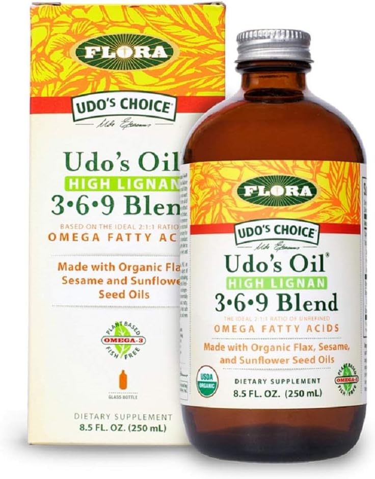 Flora - Udo's Choice, Omega 369 mélange d'huile, haut Lignan, 8,5 Fl Oz