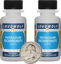 Bicarbonate de potassium / 2 onces / 2 bouteilles / 99 % Pure USP Food Grade/fin poudre
