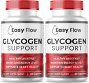 (2 Pack) Easy Flow Glycogen, EasyFlow Glycogen Support Capsules, Glyco Optimizer Formula, Natural Blood Vessel Cleaner, Premium Easy Flow Glycogen Support (120 Capsules)