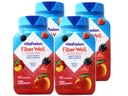 VitaFusion, Gommies en fibre, Supplément en fibre, Arômes assortis - 90 gommes, Paquet de 4