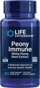 Prolongation de la vie Immune de la pivoine, racine blanche de la pivoine, soutien de santé immunitaire, système immunitaire, sans gluten, non OGM, végétarien, 60 capsules