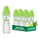 Aloe vera juice (Grape flavored) with bigger chunks of pure aloe pulp (6 Packs) Plant based juice great for hydration and contains large aloe pulp. It is healthy for adults and kids