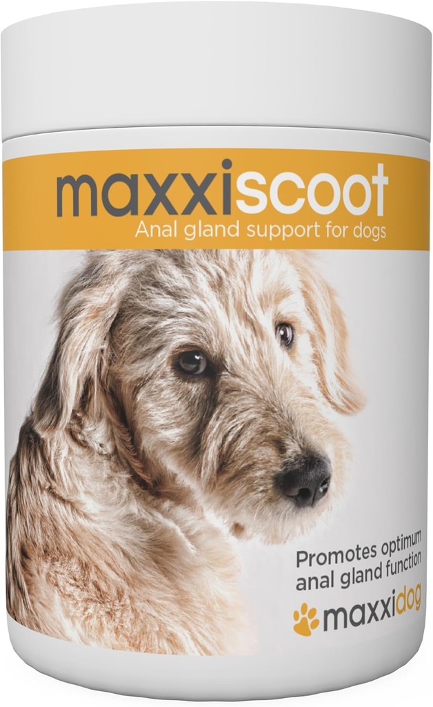 maxxipaws maxxiscoot Anal Gland & Digestive Health Support pour chiens - Supplément en poudre, 5oz
