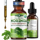 PURA VIDA MORINGA Extrait de feuilles gouttes liquides - USDA certifié biologique - hautement purifié, biodisponible et plus rapide Absorption que Moringa Poudre ou Capsules - Moringa Oleifera d'origine unique Extrait