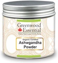 Greenwood Essential Pure Ashwgandha Powder (Withania somnifera) Bio certifié 100% naturel thérapeutique grade 100gm (3.5 oz)