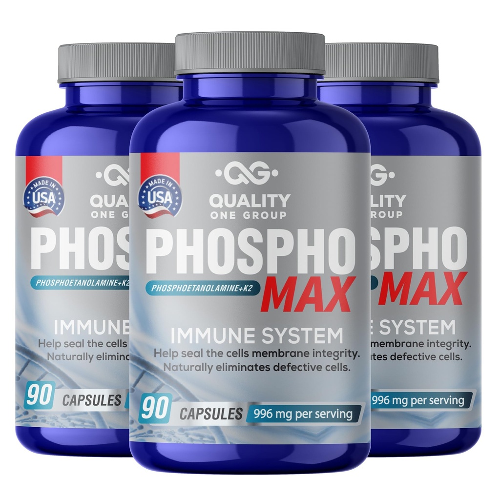 Fosfoetanolamina - Mélange unique de Phosphoéthanolamine pour stimuler votre système immunitaire- Fosfoetalonamina naturelle, 26 ans de formulation étudiée - 270 capsules