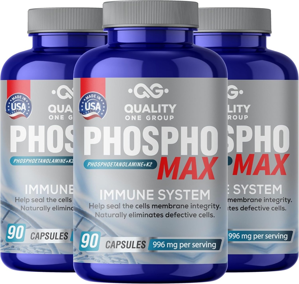 Fosfoetanolamina - Mélange unique de Phosphoéthanolamine pour stimuler votre système immunitaire- Fosfoetalonamina naturelle, 26 ans de formulation étudiée - 270 capsules