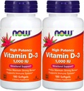 Now Foods - Vitamin D3-1000iu (180 softgels) 2 PACK