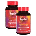 MegaRed Extra Strength 500mg Omega-3 supplément d'huile de krill avec EPA/DHA, aucun arrière-goût de poisson soutient la santé cardiaque, 80 softgels de comte (2 pack)