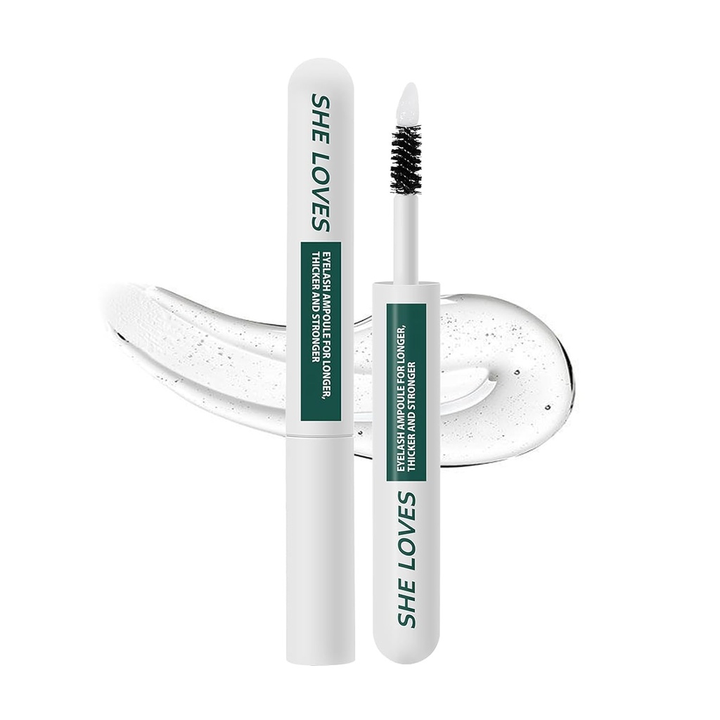 Sérum de croissance des cils avancé 2-en-1 Tête de brosse pour faire pousser les cils pour plus longtemps, plus épais, plus forts