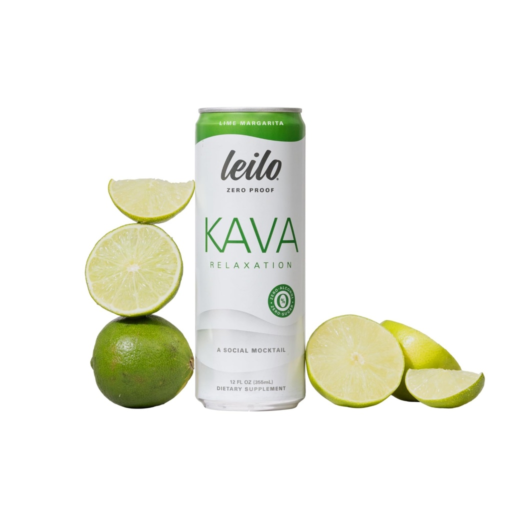 Kava Lime Powered Margarita Mocktail Drink - 12-Pack - sans sucre et non-ALC support de relaxation fonctionnelle