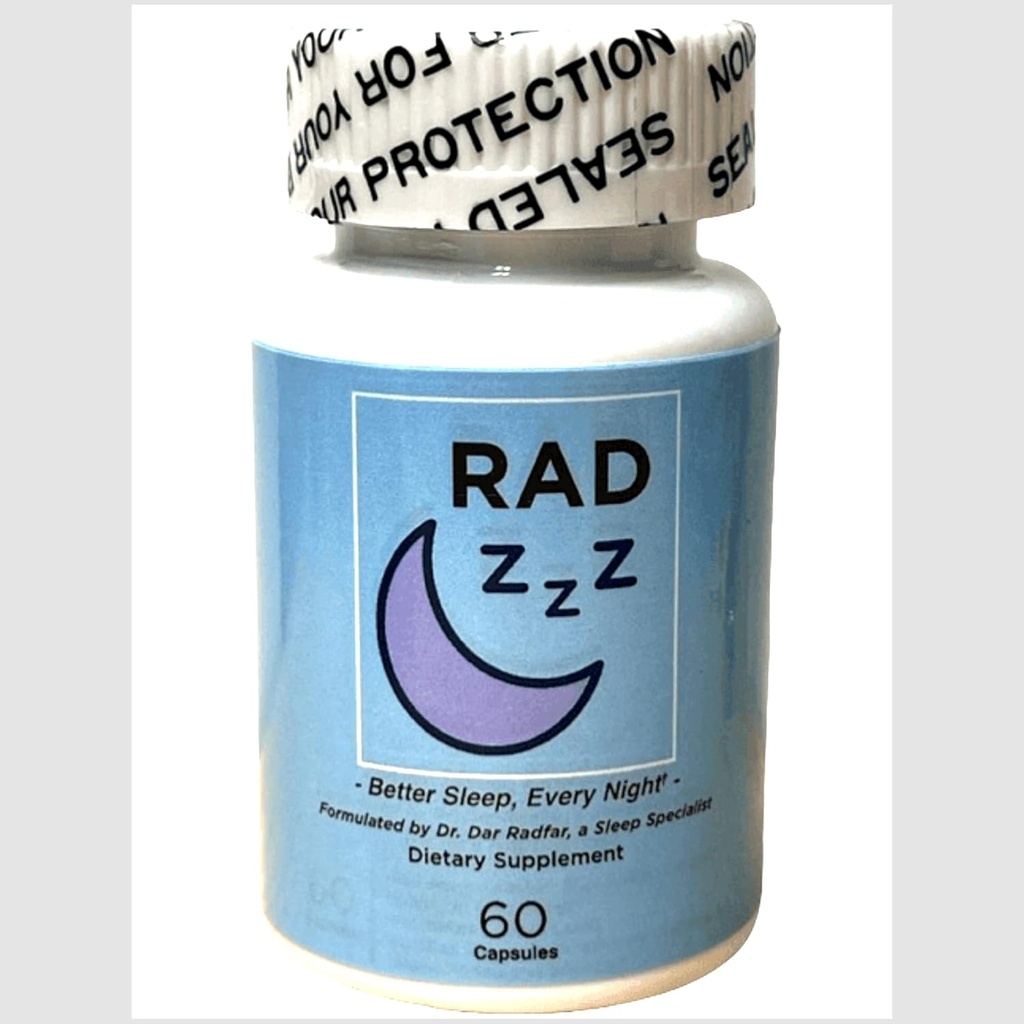 Rad ZZZ Pilules naturelles d'aide au sommeil - 60 capsules