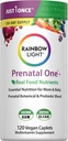 Rainbow Light High-Potency Prenatal One Multivitamine, santé prénatale Multivitamine soutient la santé de maman et le développement du bébé, avec la vitamine C, végétalien, 120 comte