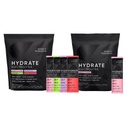Recherche sportive Hydrate Electrolytes Combo Pack - Sans sucre et naturellement aromatisé avec des vitamines, des minéraux et de l'eau de coco - Supports Hydratation - 32 Packets - Lémonade framboise Dominant Saveur